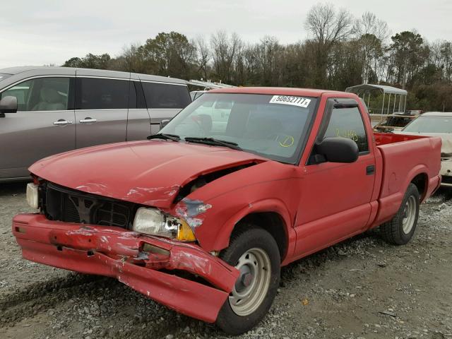 1GTCS1442R8520645 - 1994 GMC SONOMA RED photo 2