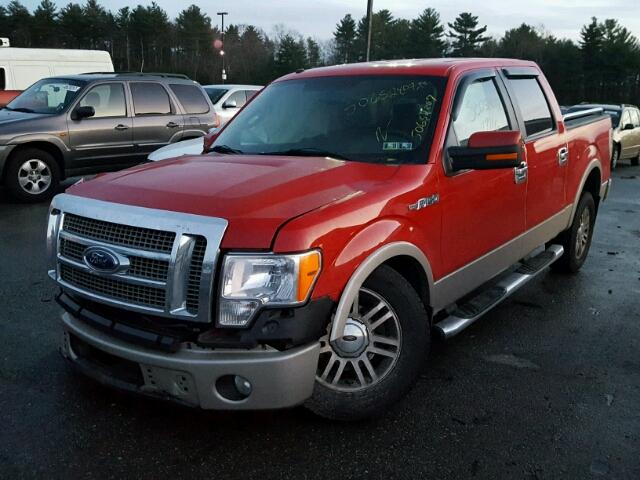 1FTPW12V39FA48887 - 2009 FORD F150 SUPER RED photo 2