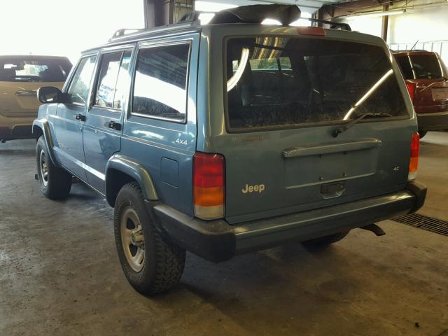 1J4FF68S5XL631878 - 1999 JEEP CHEROKEE S BLUE photo 3