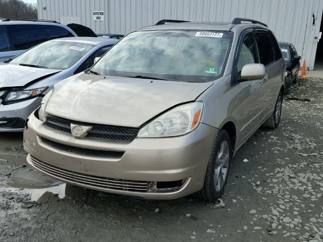 5TDZA22C44S104890 - 2004 TOYOTA SIENNA XLE TAN photo 2