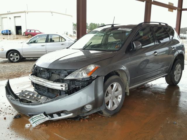 JN8AZ08T06W423048 - 2006 NISSAN MURANO SL GRAY photo 2