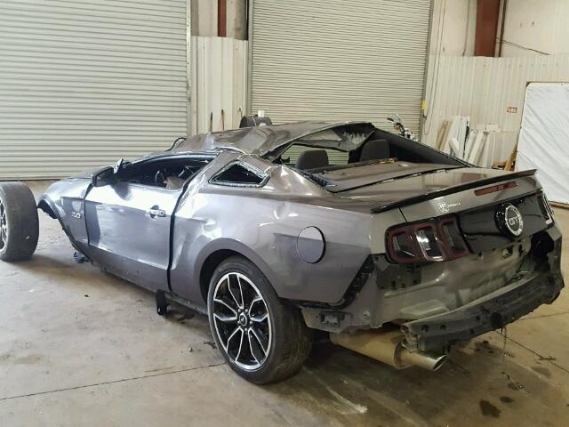 1ZVBP8CF1E5277959 - 2014 FORD MUSTANG GT GRAY photo 3