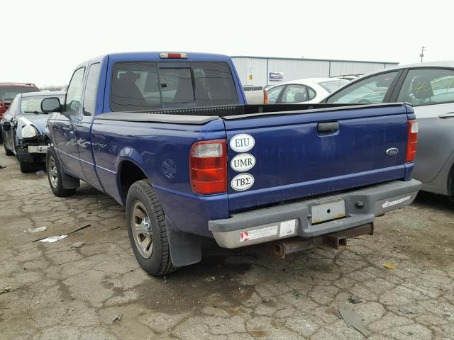 1FTYR44E83PA02581 - 2003 FORD RANGER SUP PURPLE photo 3