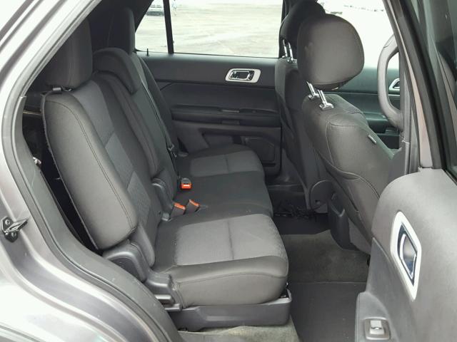 1FM5K7D81EGC10349 - 2014 FORD EXPLORER X GRAY photo 6