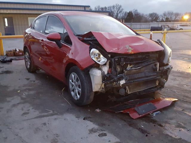 KNADM4A39D6108865 - 2013 KIA RIO LX RED photo 1