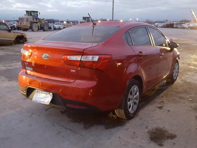KNADM4A39D6108865 - 2013 KIA RIO LX Կարմիր լուսանկար 4