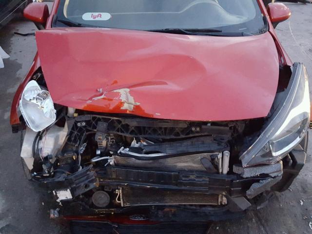 KNADM4A39D6108865 - 2013 KIA RIO LX RED photo 7