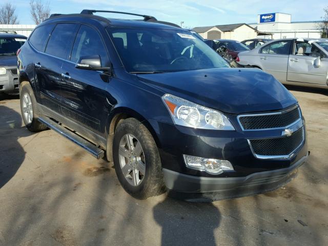 1GNKVGED8CJ281338 - 2012 CHEVROLET TRAVERSE L BLACK photo 1