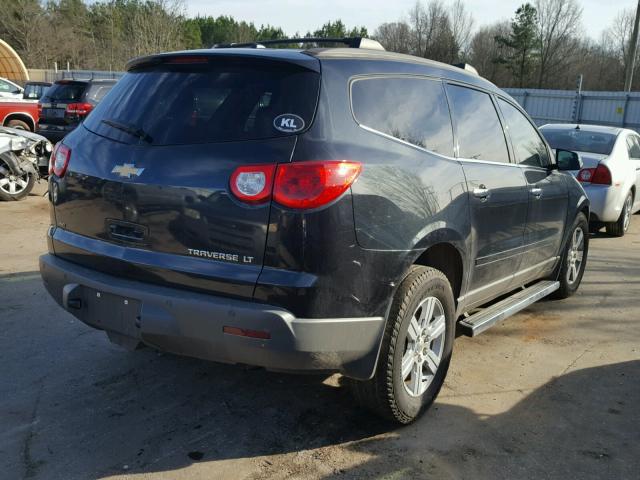 1GNKVGED8CJ281338 - 2012 CHEVROLET TRAVERSE L BLACK photo 4