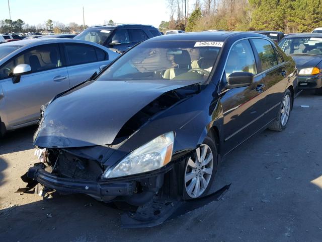 1HGCM66597A002519 - 2007 HONDA ACCORD EX BLACK photo 2