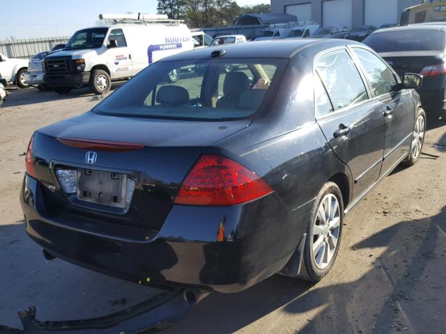 1HGCM66597A002519 - 2007 HONDA ACCORD EX BLACK photo 4