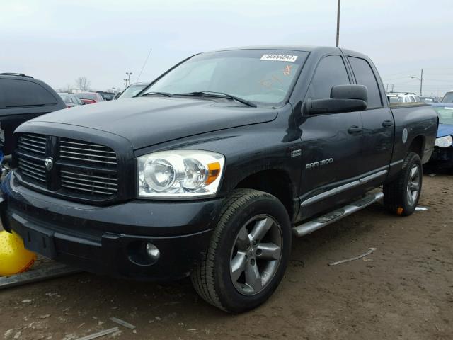 1D7HU18207S240298 - 2007 DODGE RAM 1500 S BLACK photo 2