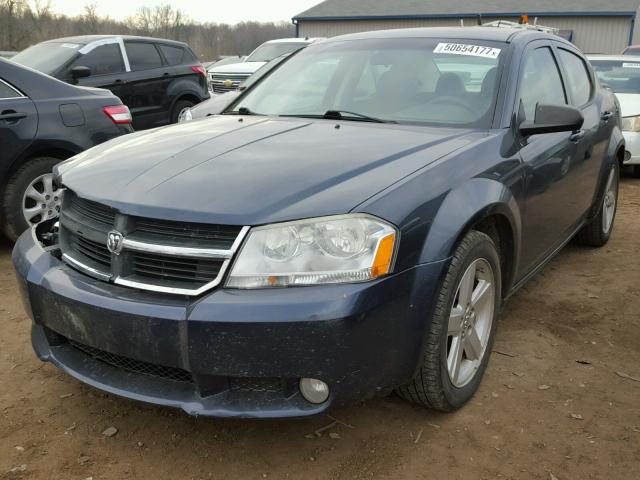 1B3LC56R78N130171 - 2008 DODGE AVENGER SX BLUE photo 2