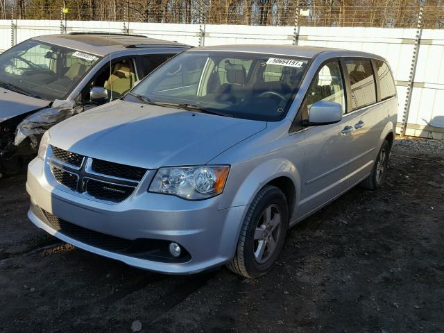 2C4RDGDG7CR158681 - 2012 DODGE GRAND CARA SILVER photo 2