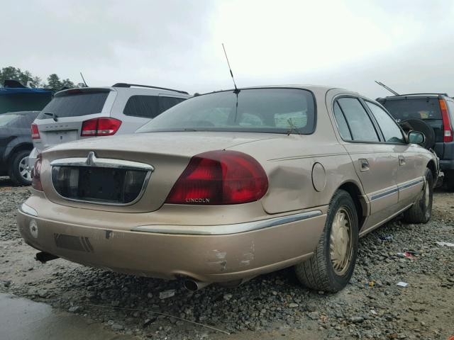 1LNFM97V0WY613679 - 1998 LINCOLN CONTINENTA GOLD photo 4