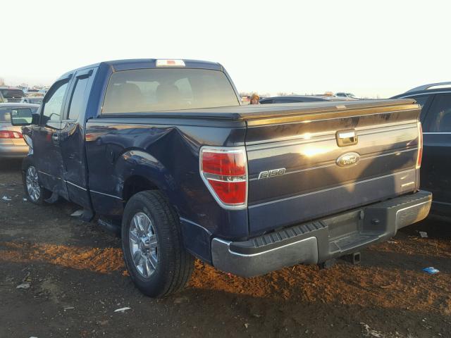 1FTFX1CF4CFA68072 - 2012 FORD F150 SUPER BLUE photo 3