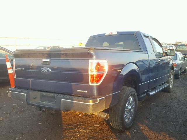 1FTFX1CF4CFA68072 - 2012 FORD F150 SUPER BLUE photo 4