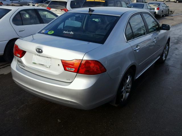 KNAGH4A8XA5436360 - 2010 KIA OPTIMA EX SILVER photo 4