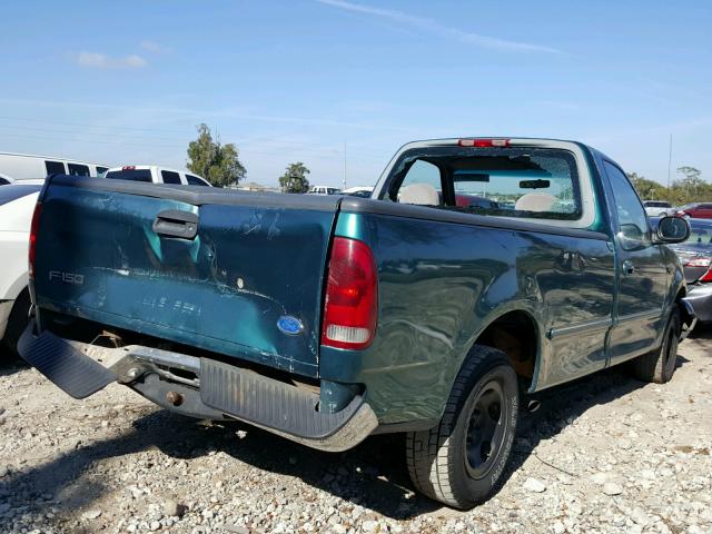 1FTDF1762VKC51808 - 1997 FORD F150 GREEN photo 4