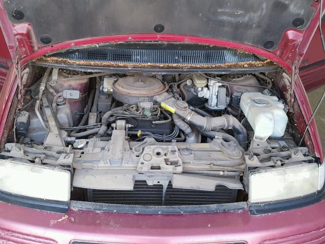 1GMDU06D6PT225415 - 1993 PONTIAC TRANS SPOR MAROON photo 7