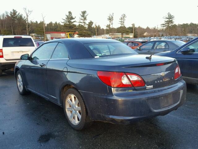 1C3LC55R88N642378 - 2008 CHRYSLER SEBRING BLUE photo 3