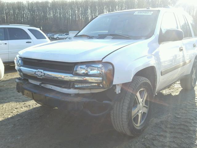 1GNDS13S252307655 - 2005 CHEVROLET TRAILBLAZE WHITE photo 9