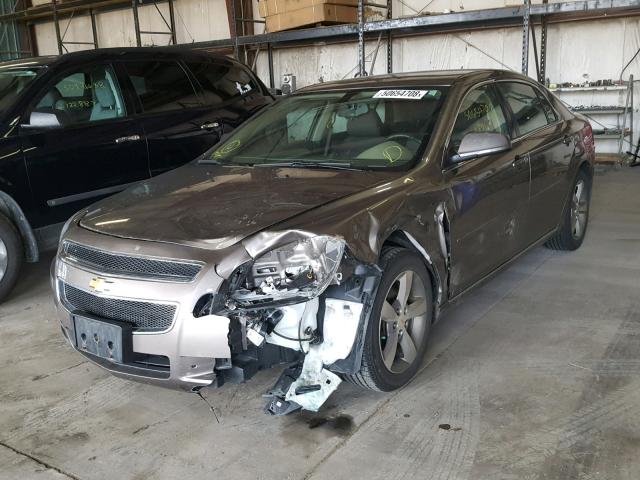 1G1ZC5E15BF252509 - 2011 CHEVROLET MALIBU 1LT GOLD photo 2