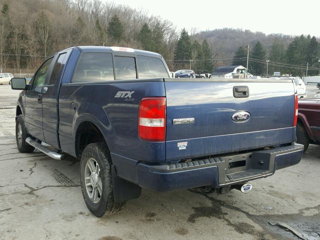 1FTRX14W98FC36324 - 2008 FORD F150 BLUE photo 3