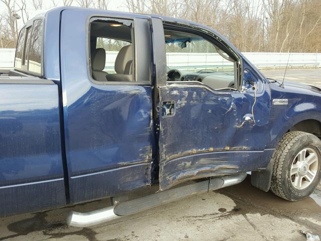 1FTRX14W98FC36324 - 2008 FORD F150 BLUE photo 9