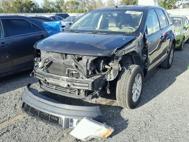 2FMDK38C97BB28155 - 2007 FORD EDGE SEL BLACK photo 2