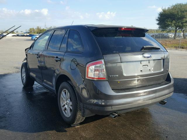 2FMDK38C97BB28155 - 2007 FORD EDGE SEL BLACK photo 3