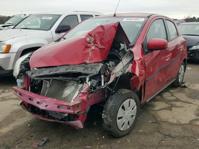 ML32A3HJ8EH026071 - 2014 MITSUBISHI MIRAGE DE RED photo 2