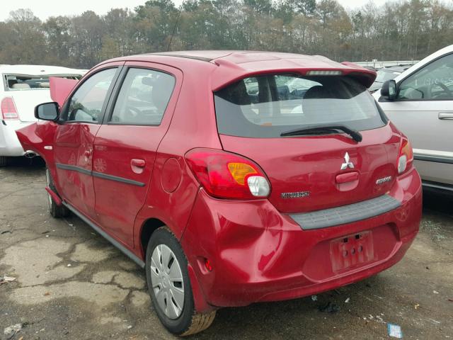 ML32A3HJ8EH026071 - 2014 MITSUBISHI MIRAGE DE RED photo 3