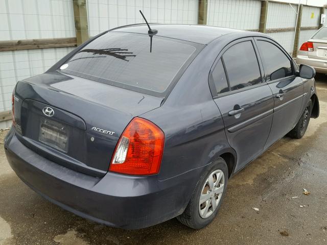 KMHCN4AC3AU424082 - 2010 HYUNDAI ACCENT GLS BLUE photo 4