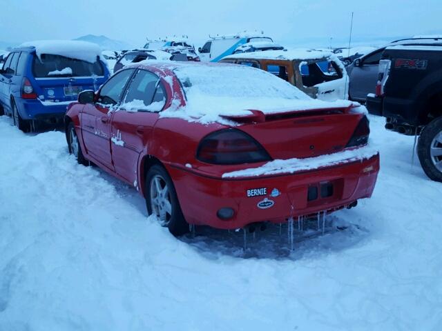 1G2NW52E6XM766963 - 1999 PONTIAC GRAND AM G RED photo 3