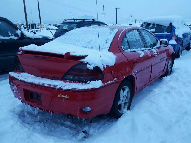 1G2NW52E6XM766963 - 1999 PONTIAC GRAND AM G RED photo 4