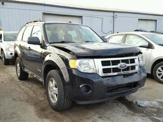 1FMCU92Z98KA76250 - 2008 FORD ESCAPE XLS BLACK photo 1