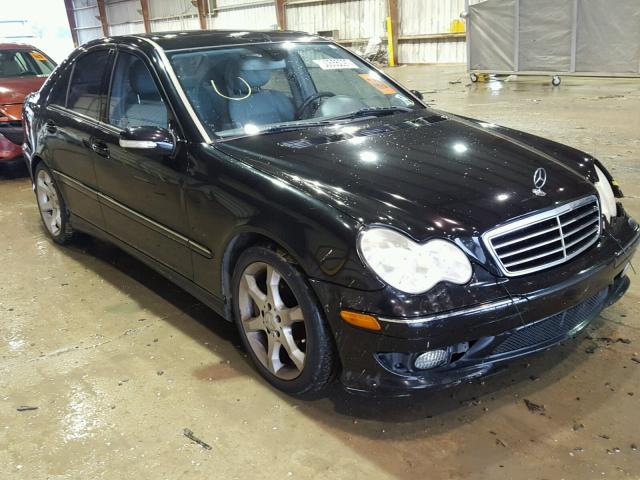 WDBRF52H67E027589 - 2007 MERCEDES-BENZ C 230 BLACK photo 1