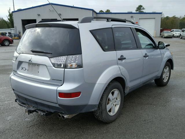 JA4MS31X97U014890 - 2007 MITSUBISHI OUTLANDER SILVER photo 4