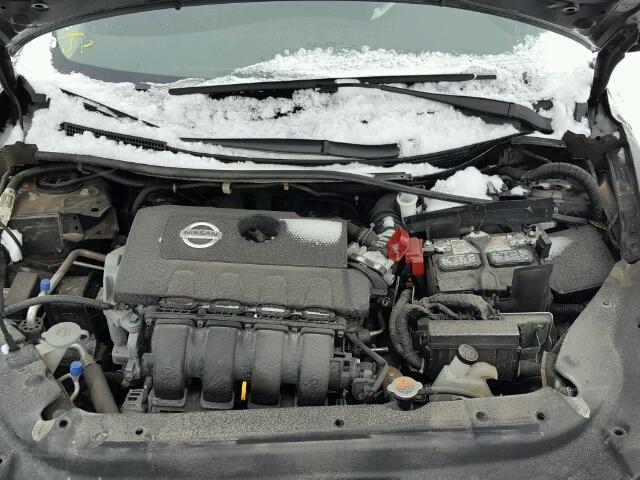 3N1AB7AP0FL633129 - 2015 NISSAN SENTRA S GRAY photo 7