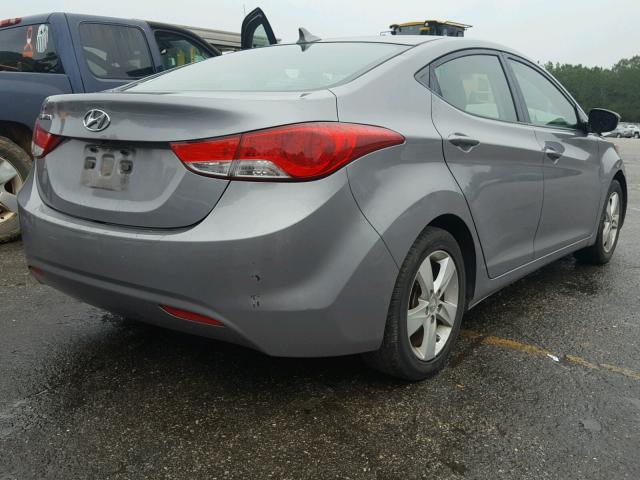 KMHDH4AE0BU113630 - 2011 HYUNDAI ELANTRA GL SILVER photo 4