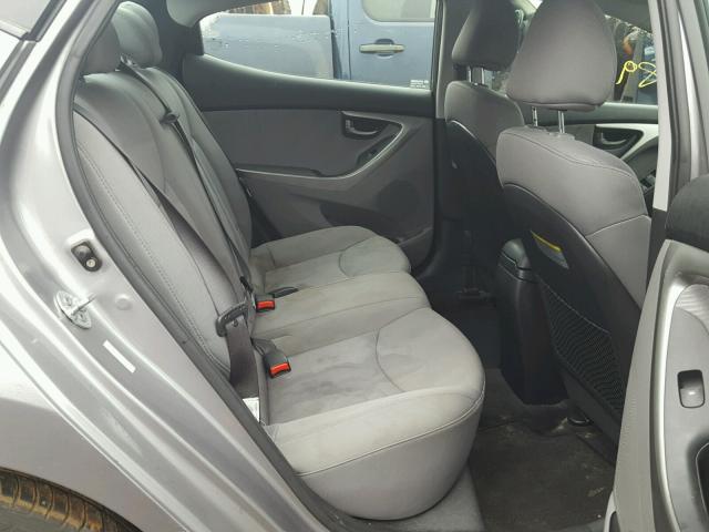 KMHDH4AE0BU113630 - 2011 HYUNDAI ELANTRA GL SILVER photo 6