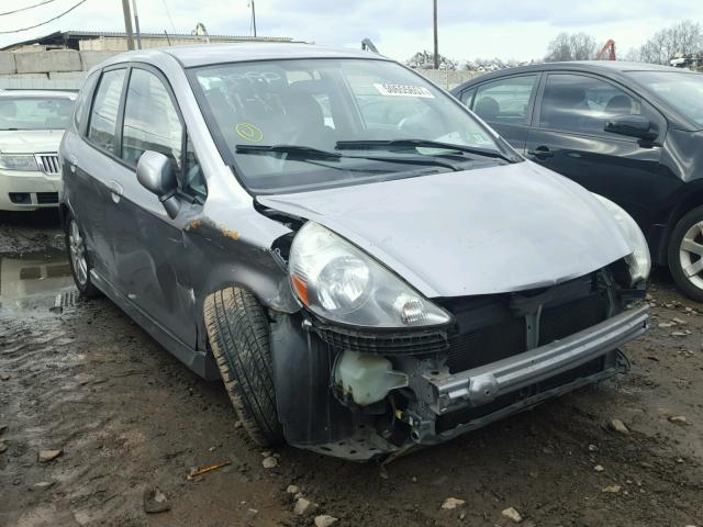 JHMGD38698S069684 - 2008 HONDA FIT SPORT GRAY photo 1