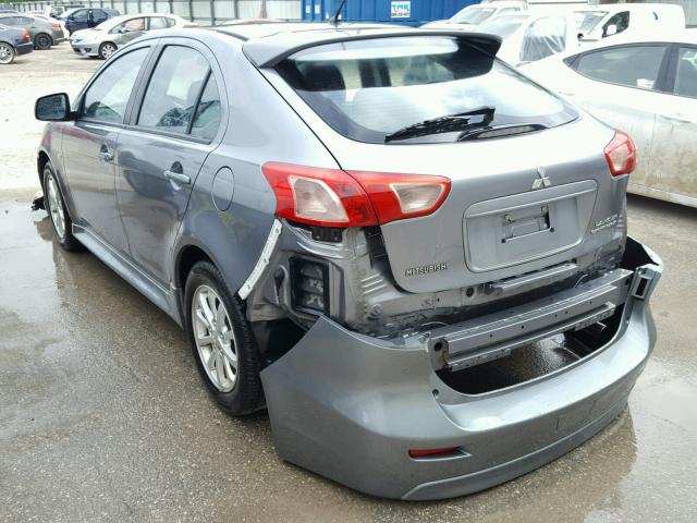 JA32X2HU0CU015164 - 2012 MITSUBISHI LANCER ES/ GRAY photo 3