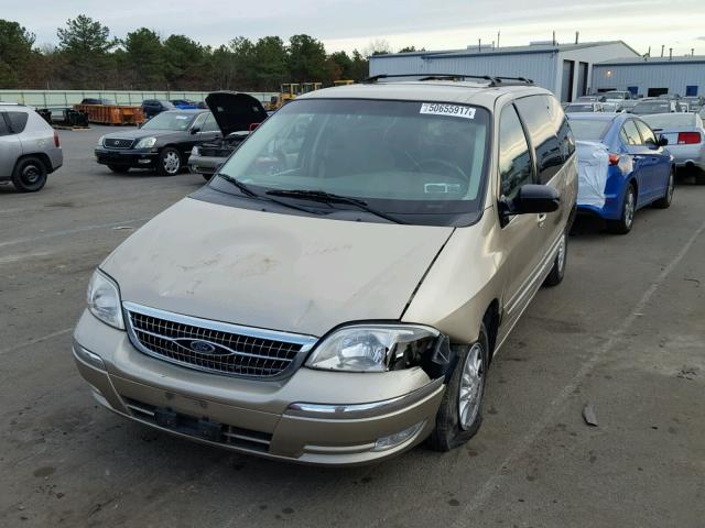 2FMZA5249YBD01163 - 2000 FORD WINDSTAR S GOLD photo 2