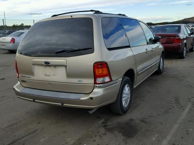 2FMZA5249YBD01163 - 2000 FORD WINDSTAR S GOLD photo 4