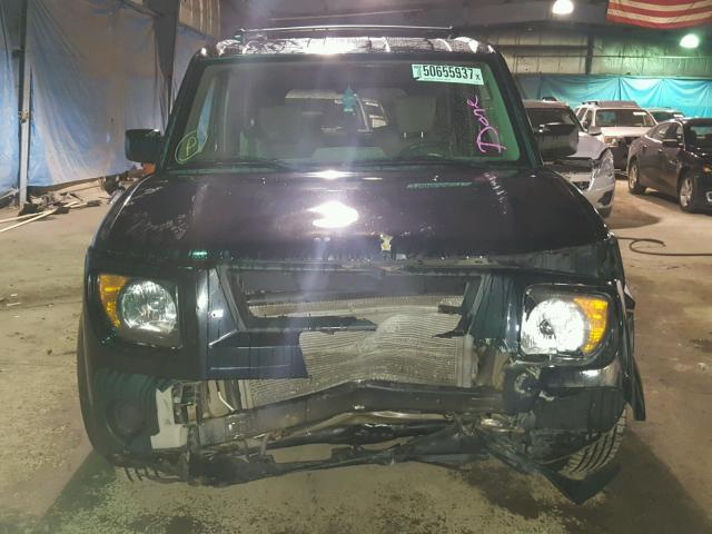 5J6YH28798L003265 - 2008 HONDA ELEMENT EX BLACK photo 9