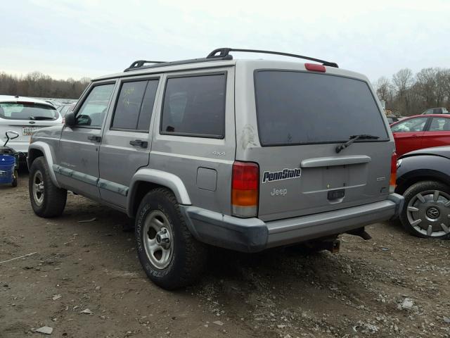 1J4FF48S3YL263268 - 2000 JEEP CHEROKEE S SILVER photo 3