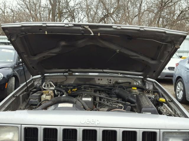 1J4FF48S3YL263268 - 2000 JEEP CHEROKEE S SILVER photo 7