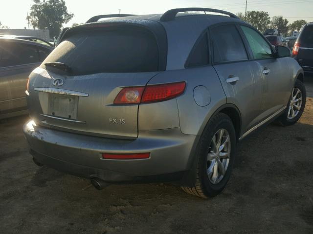 JNRAS08U57X103261 - 2007 INFINITI FX35 GRAY photo 4